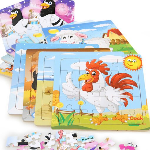 Children's poultry animal wooden puzzle - Bild 4