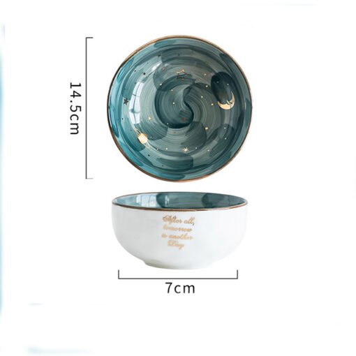 Ceramic Breakfast Salad Bowl With Cute Eating Bowl - Hình ảnh 6