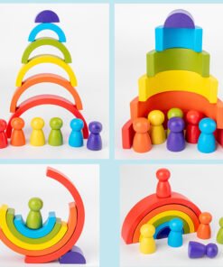 Rainbow arched building blocks