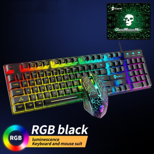 Kuiying T6RGB Luminous Keyboard And Mouse Set - immagine 7