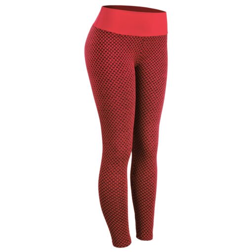 Plaid Leggings Fitness Yoga Pants Women's Seamless High Waist Breathable Gym Leggings - 图片 7