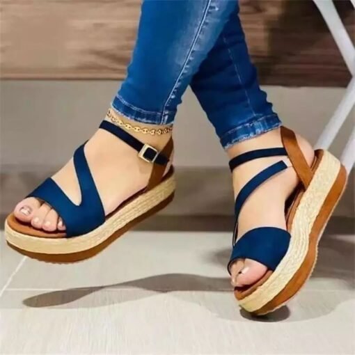 Platform Sandals Hollow Buckle Women's Shoes – Bild 2