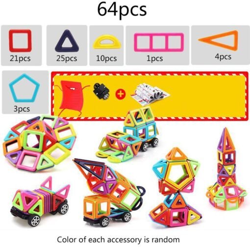 Magnetic building block toys - Larawan 5