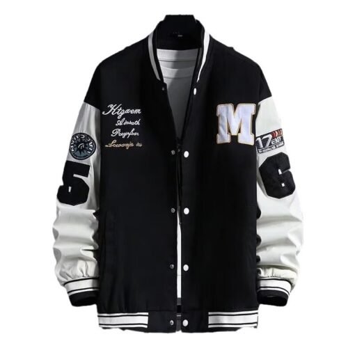 Junior High School Student Baseball Jacket Loose Hong Kong Style - 图片 3