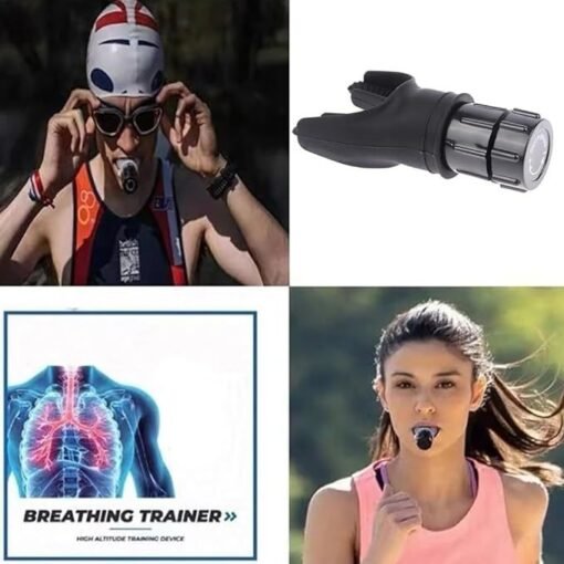 Lung Capacity Breathing Trainer – Fitness Respirator with Mouthpiece for Health & Exercise - Larawan 7