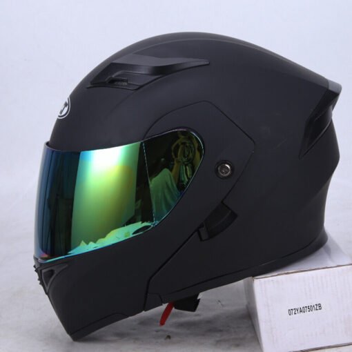 Full Face Dual Visor Flip Moto Helmet Modular Motorcycle Helmet Color Lens New - Imagen 6