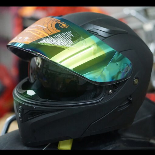 Full Face Dual Visor Flip Moto Helmet Modular Motorcycle Helmet Color Lens New - Imagen 2