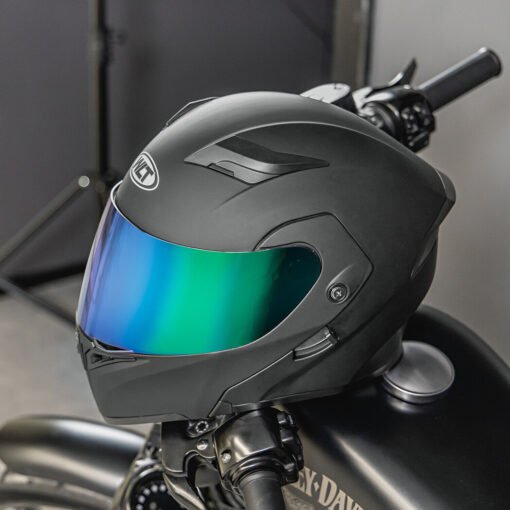 Full Face Dual Visor Flip Moto Helmet Modular Motorcycle Helmet Color Lens New - Imagen 4