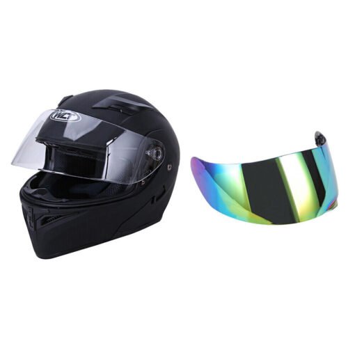 Full Face Dual Visor Flip Moto Helmet Modular Motorcycle Helmet Color Lens New - Imagen 9