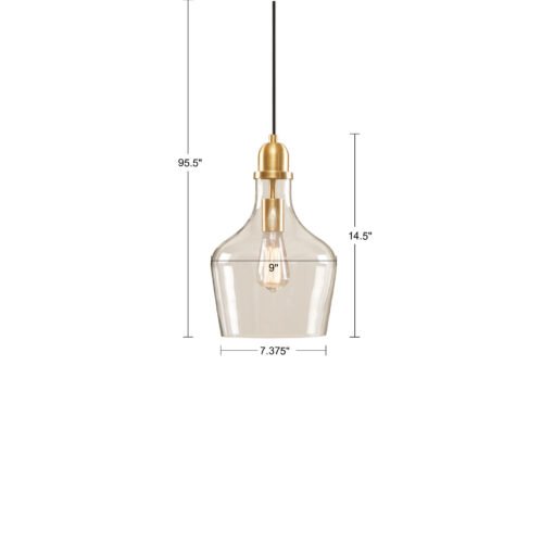 Bell Shaped Glass Pendant - immagine 6