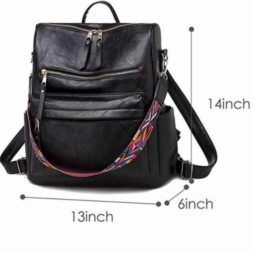 PU Leather Backpack - No Delivery On Weekends - Prohibited Sales Platforms - Temu, Walmart – Bild 7