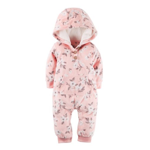 Long-sleeved fleece baby clothes romper - 图片 5