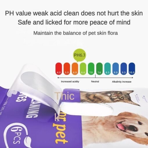 PET Cleaning  Deodorizing Bathing Wipes ForDogs And Cats, Nourish Fur Coconut OilGrooming Wipes For Dogs, Pet Cleaning GlovesWipes For Daily Care And Traveling.Hypoallergenic - 图片 2