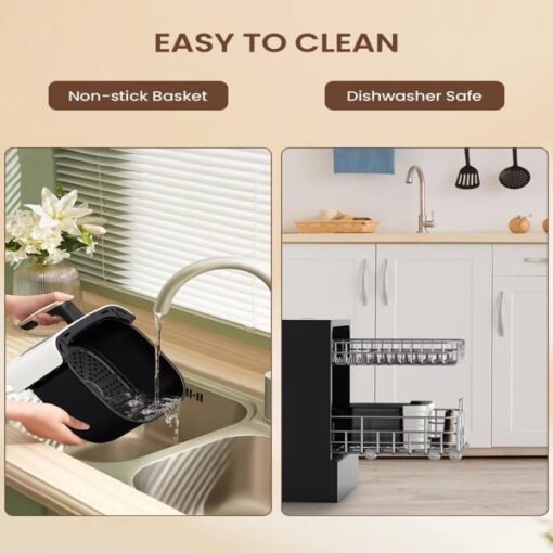 Air Fryer, 5.3Qt With Observation Window, 7 Custom Presets, Intelligent Digital Touch Screen, Non Stick Pan And Dishwasher Safety Basket FBA Warehouse Shipment, Amazon Banned - Larawan 6