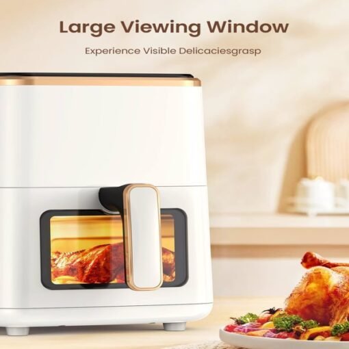 Air Fryer, 5.3Qt With Observation Window, 7 Custom Presets, Intelligent Digital Touch Screen, Non Stick Pan And Dishwasher Safety Basket FBA Warehouse Shipment, Amazon Banned - Larawan 4