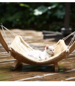 Cat Hammock Wooden Bed Pet Supplies