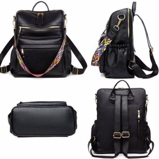 PU Leather Backpack - No Delivery On Weekends - Prohibited Sales Platforms - Temu, Walmart – Bild 5