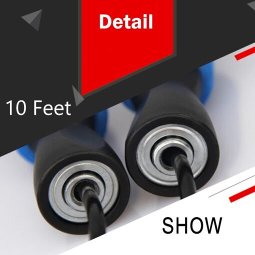 Gym Aerobic Exercise Boxing Skipping Jump Rope Adjustable Bearing Speed Fitness Bearing Jump Rope Tangle-Free Jumping Rope Speed Equipments Skipping Adjustable Skipping Rope - Larawan 7