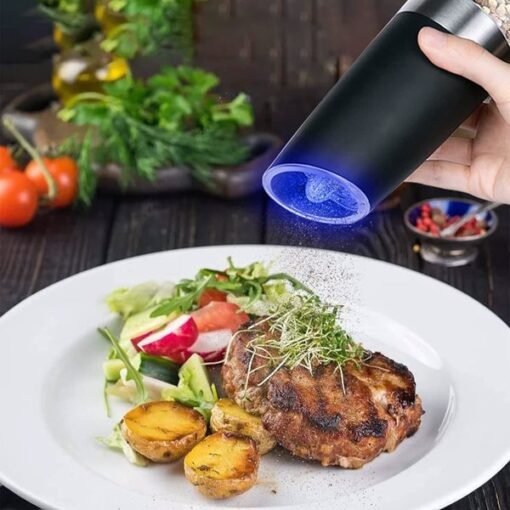Electric Pepper Grinder, Pack Of 2, Requires 6 AAA Dry Batteries Not Included, Cannot Be Shipped On Weekends, Order With Caution - Image 7