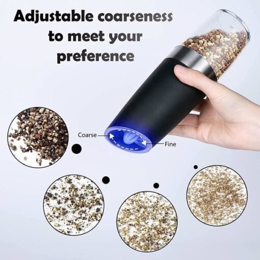 Electric Pepper Grinder, Pack Of 2, Requires 6 AAA Dry Batteries Not Included, Cannot Be Shipped On Weekends, Order With Caution - Image 3