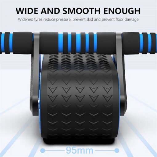 Double Wheel Abdominal Exerciser Women Men Automatic Rebound Ab Wheel Roller Waist Trainer Gym Sports Home Exercise Devices - 图片 4