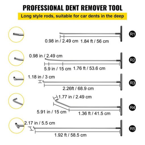 13 Piece Set Rod Dent Removal Kit, Professional Hail Dent Removal Tool For Minor Dents, Door Nails, And Hail Damage - It Does Not Ship On Weekends Selling On Amazon Is Prohibited - Bild 7