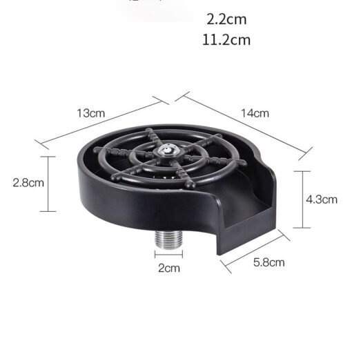 Bar Counter Cup Washer Sink High-pressure Spray Automatic Faucet Coffee Pitcher Wash Cup Tool Kitchen - Larawan 9
