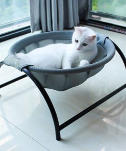 Cat Hammock Bed Free-Standing Cat Sleeping Cat Bed Cat Supplies Pet Supplies Whole Wash Stable Structure Detachable Excellent Breathability Easy Assembly Indoors Outdoors