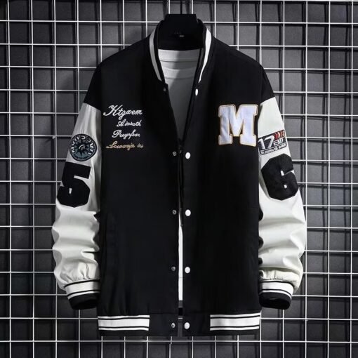 Junior High School Student Baseball Jacket Loose Hong Kong Style - 图片 5