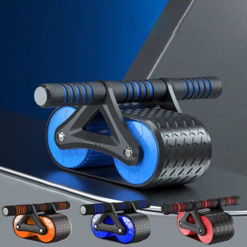 Double Wheel Abdominal Exerciser Women Men Automatic Rebound Ab Wheel Roller Waist Trainer Gym Sports Home Exercise Devices - 图片 8