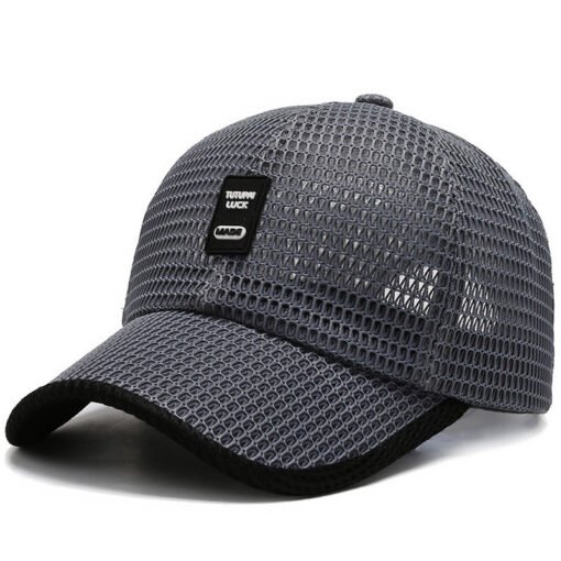 Big Eaves Summer Men's Outdoor Sunshade Sports Quick-drying Breathable Baseball Cap - 图片 2