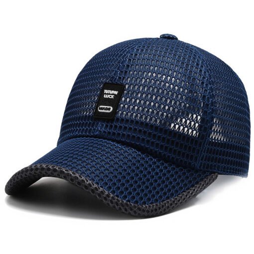 Big Eaves Summer Men's Outdoor Sunshade Sports Quick-drying Breathable Baseball Cap - 图片 3