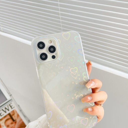 Laser Colorful Love For Double-sided Coated Silicone Phone Case - Larawan 4