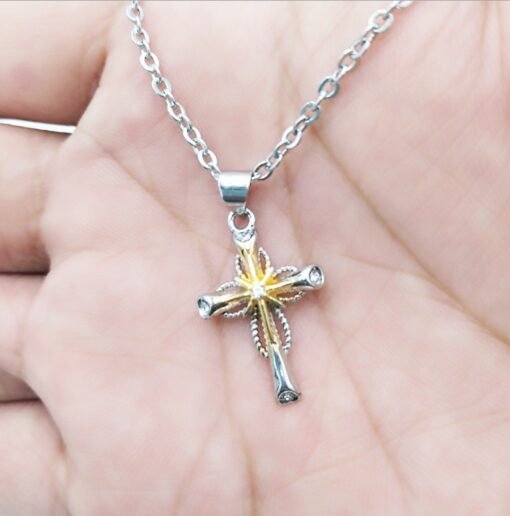 Octagonal Star Cross Alloy Pendant - Imagen 5