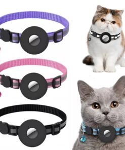 Reflective Waterproof Airtag Holder Collar for Pets