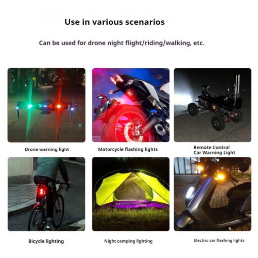 Motorcycle UAV Pilot Modified General Wireless 7-color Warning Light - Image 5
