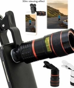 HD 8X Clip On Optical Zoom Telescope Camera Lens For Universal Mobile Cell Phone