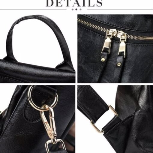 PU Leather Backpack - No Delivery On Weekends - Prohibited Sales Platforms - Temu, Walmart – Bild 3