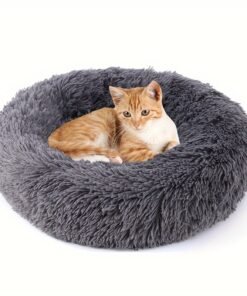 Non-Slip Dog Or Cat Beds Multiple Sizes, Calming Pet Beds For Indoor Cat Kennel Bed Pet Sofa, Round Cushion Cuddler Puppy Sofa, Machine Washable