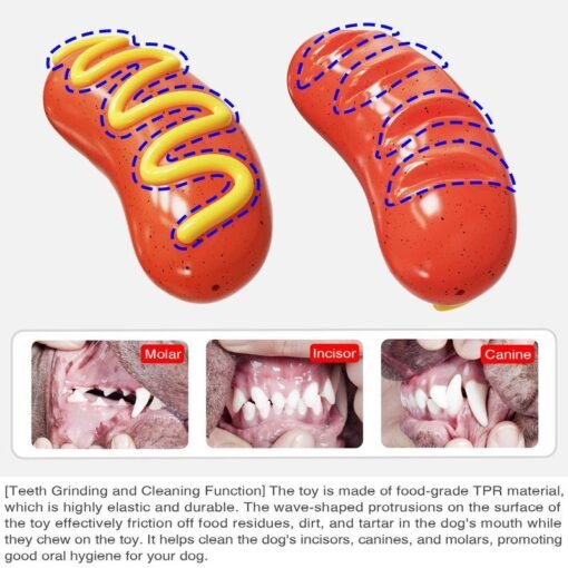 PPOKEl Dog Chew Toys Aggressive- Chaewers.Indestructible Dog Toy For Aggressive Chewer,Tough Chew Toys For Dogs  Rubber  Orange Plain - Imagen 6