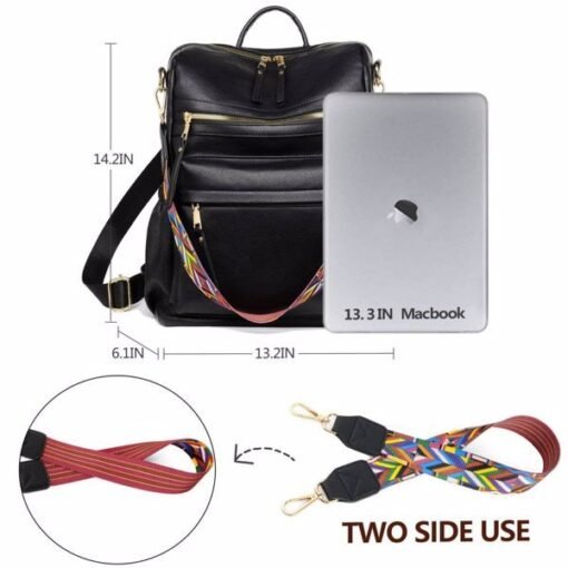 PU Leather Backpack - No Delivery On Weekends - Prohibited Sales Platforms - Temu, Walmart – Bild 4