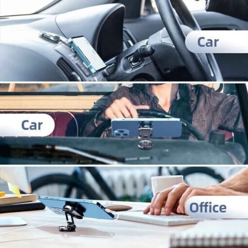 Magnetic Phone Holder For Car, Dashboard Car Phone Holder Mount Magnetic Stainless Steel Car Phone Holder - Dashboard Mount, Water-resistant, Rotatable - Hình ảnh 7