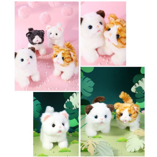 Electric Kitty Plush Toy Simulation Cat Walking Cry Pet Plush Toy Girl Toy Doll - Larawan 6