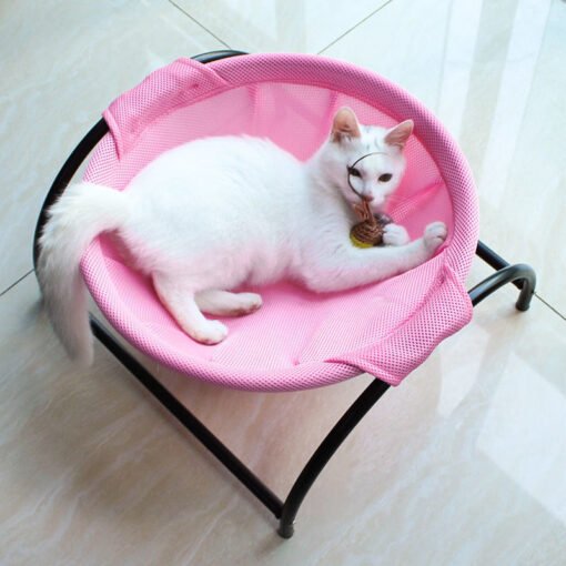 Cat Hammock Bed Free-Standing Cat Sleeping Cat Bed Cat Supplies Pet Supplies Whole Wash Stable Structure Detachable Excellent Breathability Easy Assembly Indoors Outdoors - Imagen 9