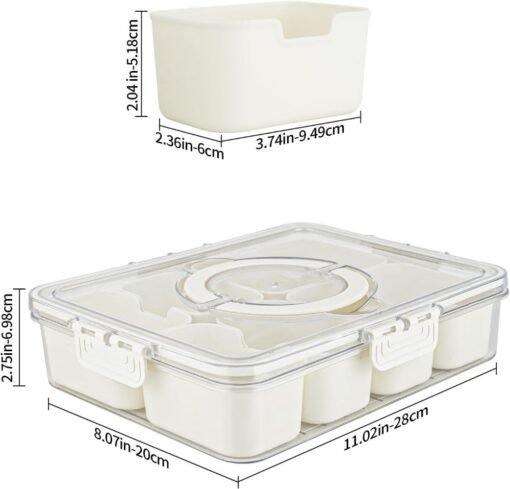 Plastic Food Storage Lunch Box With Lid 2PC - Bild 5