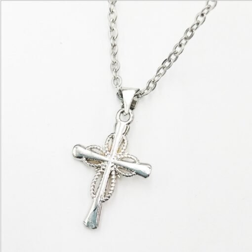 Octagonal Star Cross Alloy Pendant - Imagen 2