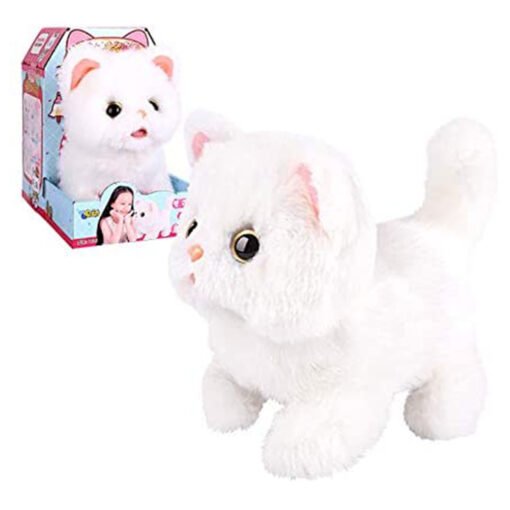 Electric Kitty Plush Toy Simulation Cat Walking Cry Pet Plush Toy Girl Toy Doll - Larawan 3