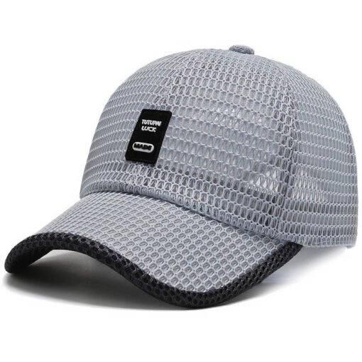 Big Eaves Summer Men's Outdoor Sunshade Sports Quick-drying Breathable Baseball Cap - 图片 8