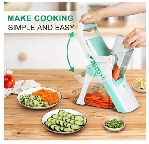 h Fries SlicerSafer Multifunctional Mushroom Slicer 5-in-1 Vegetable Slice, Professional Food Slicer With Container, Vegetable Slicer For Fruit, Potato, Onion, Frenc - Larawan 5
