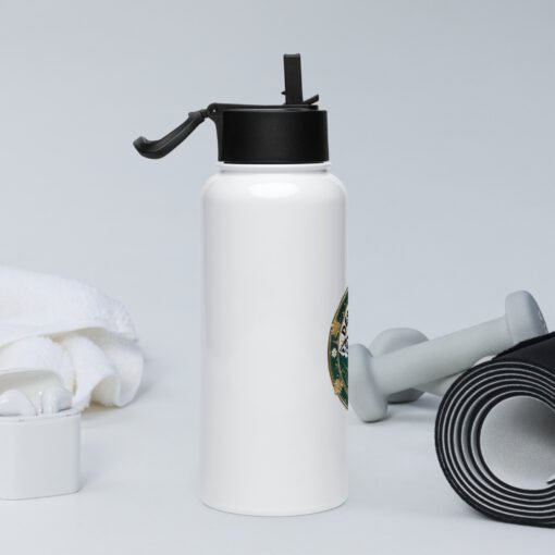 Stainless steel water bottle with a straw lid - immagine 2